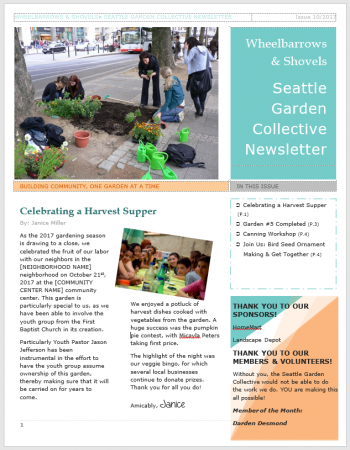 Four-page Newsletter Example